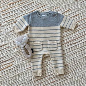 baby Gap knit & stripe romper